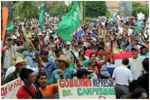 Manifestazione a ad Assunción