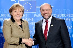 Angela MERKEL, Martin SCHULZ.