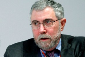 Professor of Economics at Princeton University Krugman attends The Russia Forum 2012 in Moscow