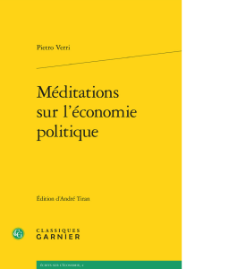 Pietro Verri, Méditazions sur l’économie politique