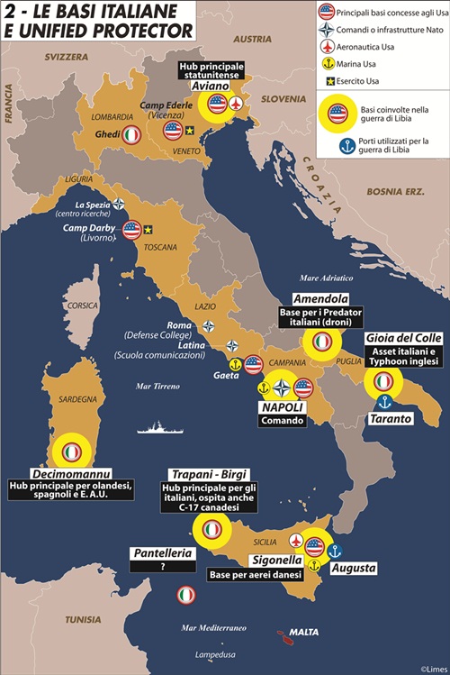 L’Italia base Usa per&nbsp;l’Africa