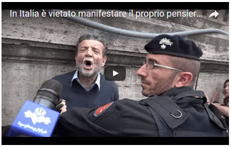 In Italia è vietato manifestare il proprio pensiero. Questa è la nuova costituzione&nbsp;materiale.