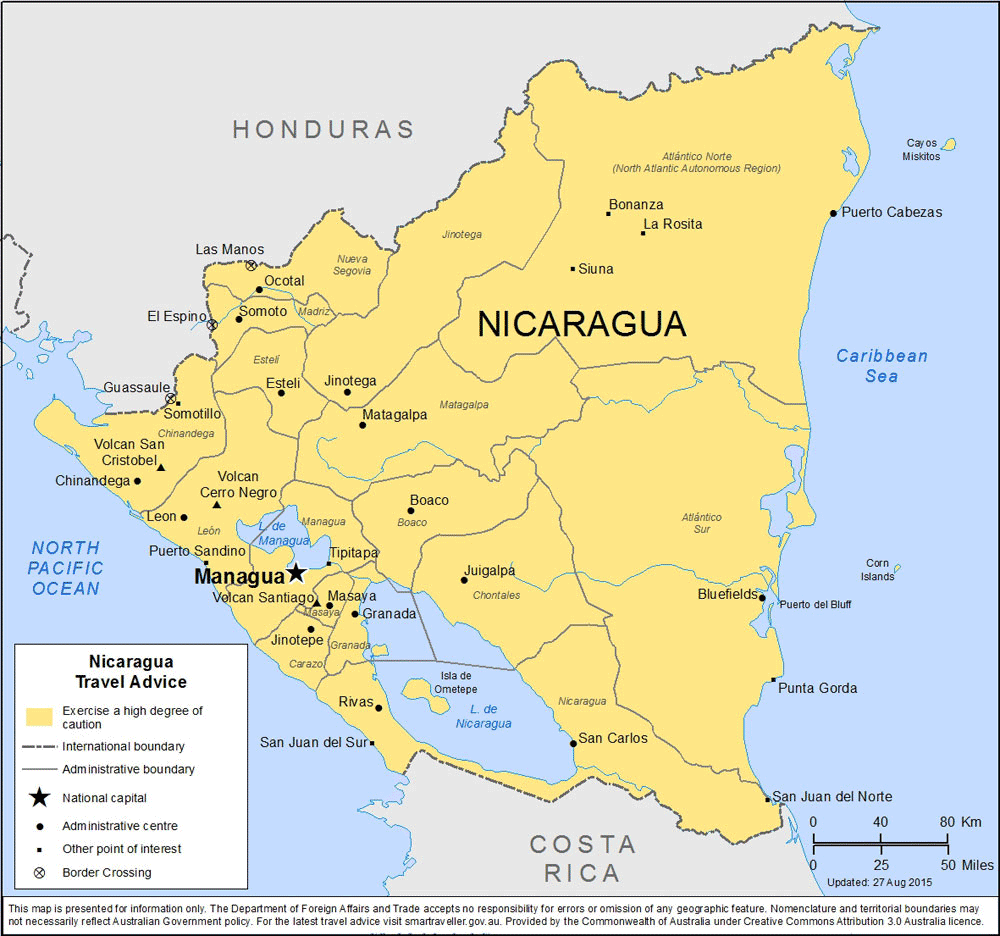 Sulla situazione in&nbsp;Nicaragua