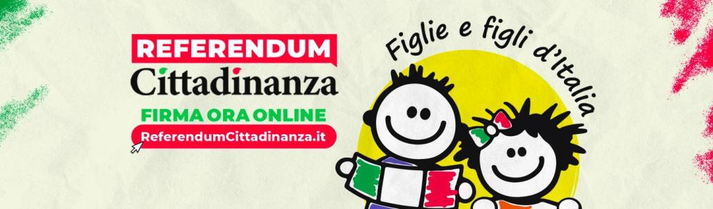 REFERENDUM sulla CITTADINANZA: ridurre da 10 a 5 anni i tempi per la richiesta. Si firma fino al 30&nbsp;settembre