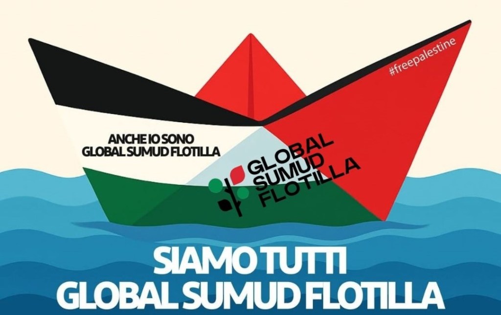 LIVE dalla Global Sumud Flotilla in navigazione verso Gaza: diretta&nbsp;video