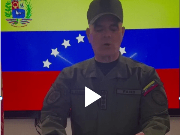 Aggressione Venezuela: la dichiarazione del ministro della difesa Vladimir Padrino&nbsp;Lopez