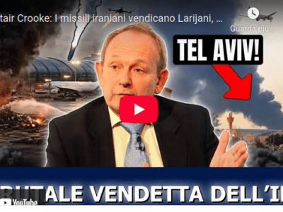 Alastair Crooke: I missili iraniani vendicano Larijani, Tel Aviv in fiamme e Trump nel&nbsp;panico