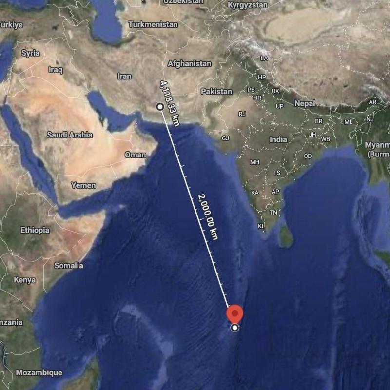 L’attacco contro la base militare anglo-americana di Diego Garcia, nell’Oceano Indiano. A 4mila km&nbsp;dall’IRAN