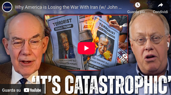 Perché l’America sta perdendo la guerra con l’Iran (John Mearsheimer con Chris&nbsp;Hedges)