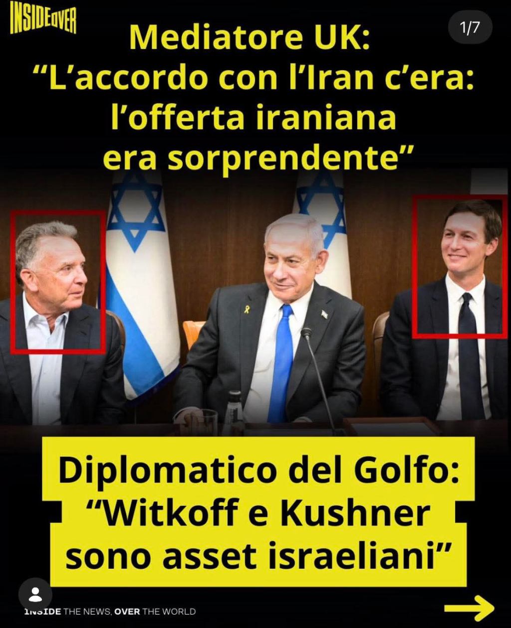 The Guardian conferma che c’era l’accordo: Witkoff e Kushner sono asset&nbsp;israeliani